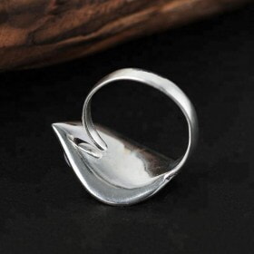 Handmade-Designer-Silver-Leaf-Natural-Pearl-Ring (4)